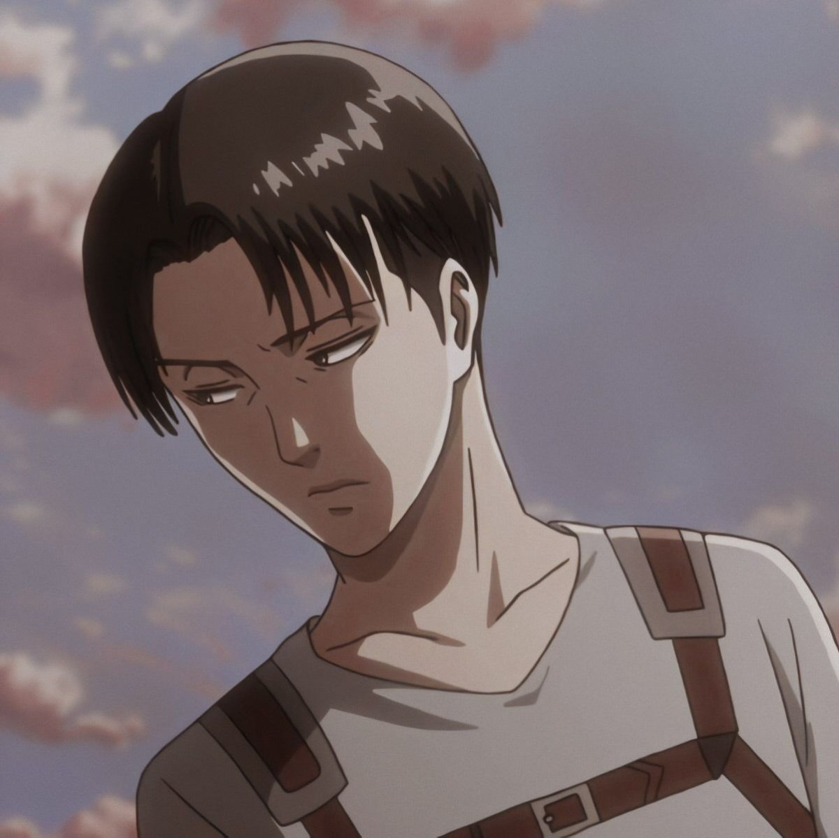 Леви Аккерман черно белый