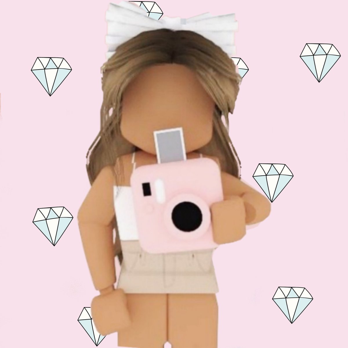 Нарисованная девушка без лица