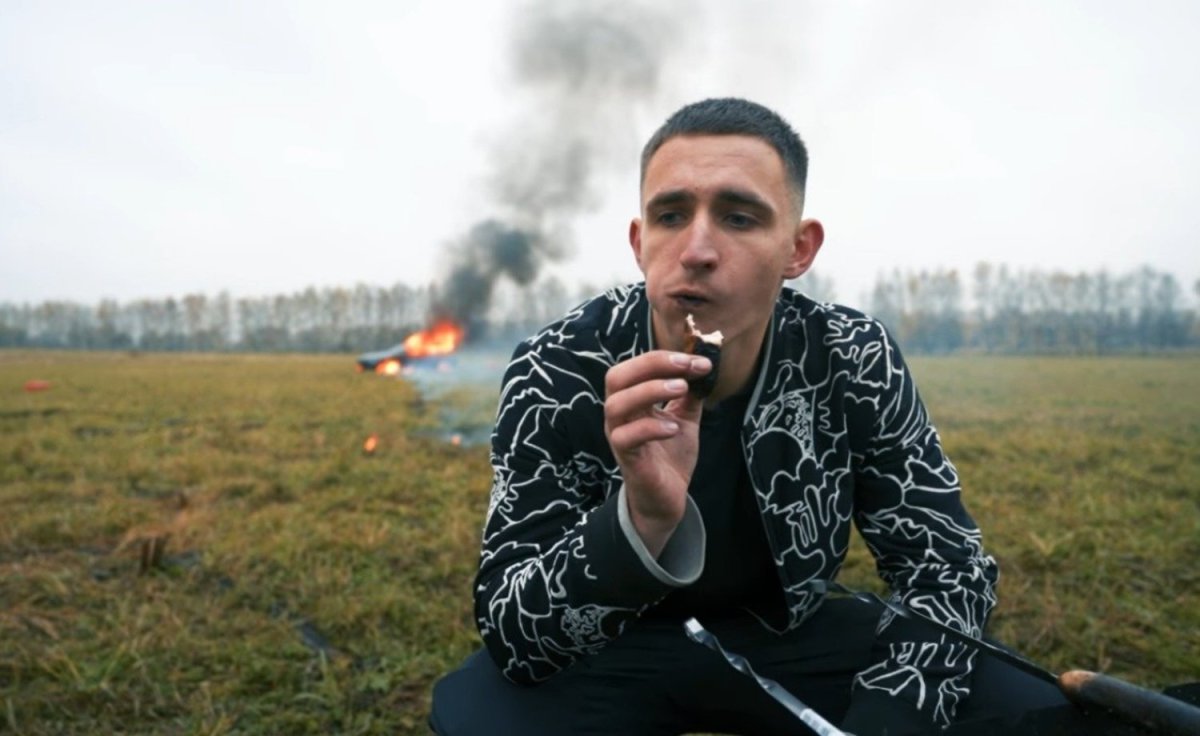 Литвин Михаил сжег сжег Мерседес