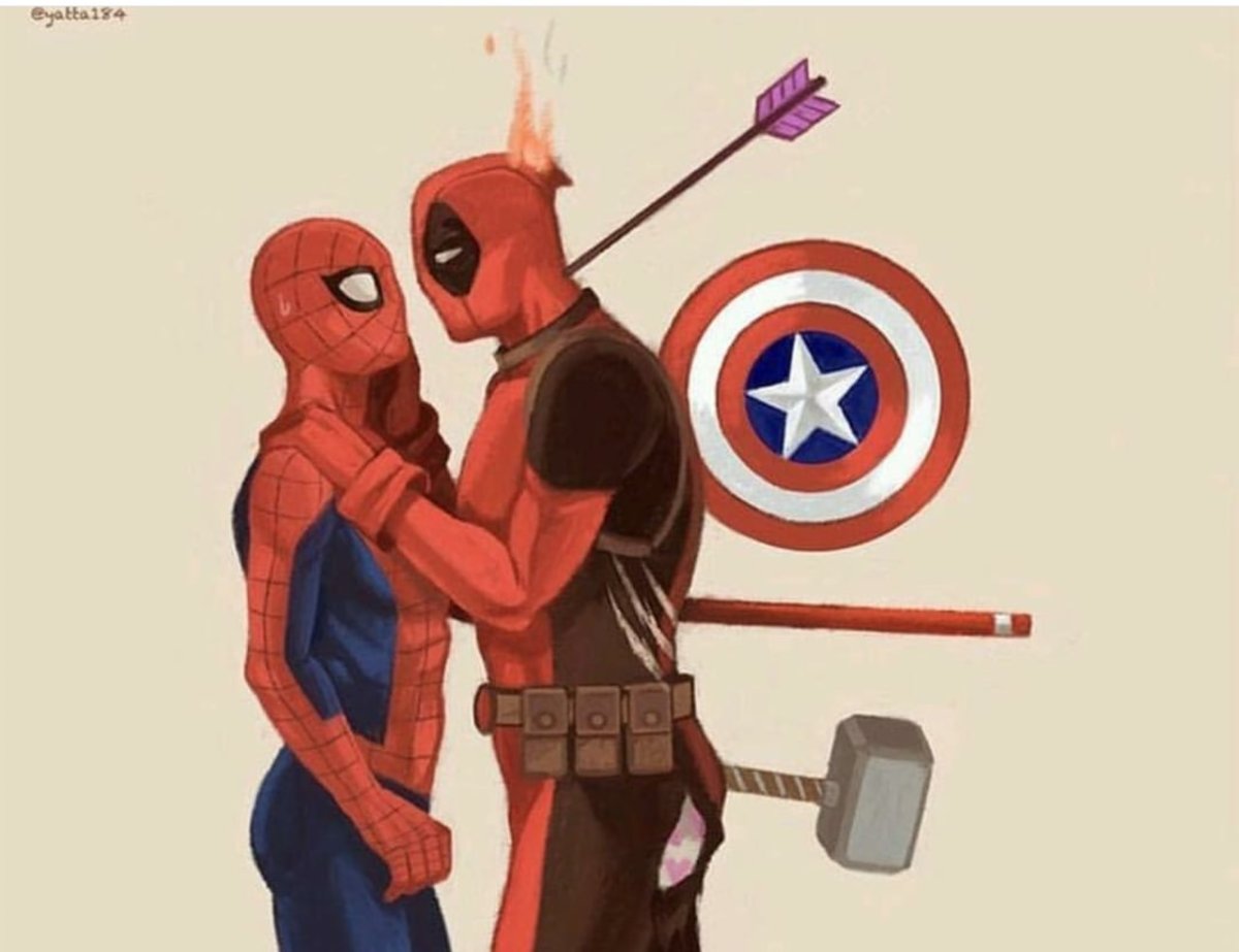 Том Холланд и Дэдпул