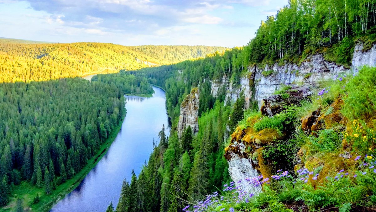 Заповедник Вишерский река Вишера