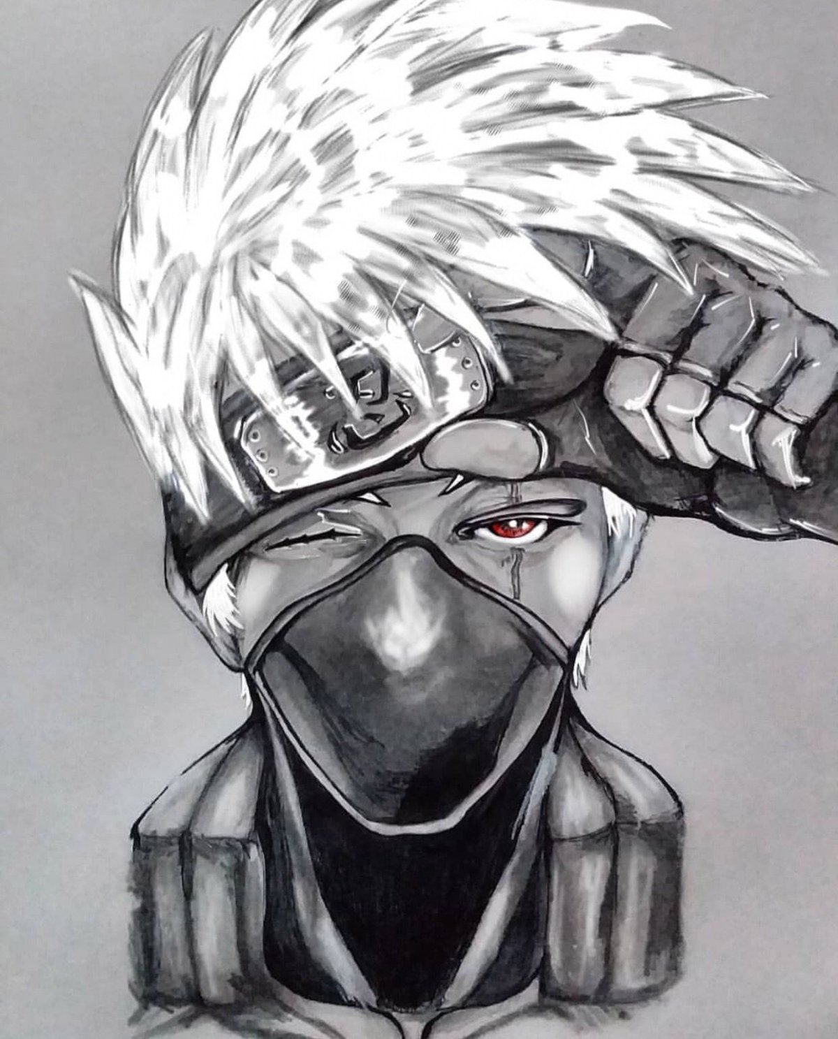 Аниме Наруто Какаси арт