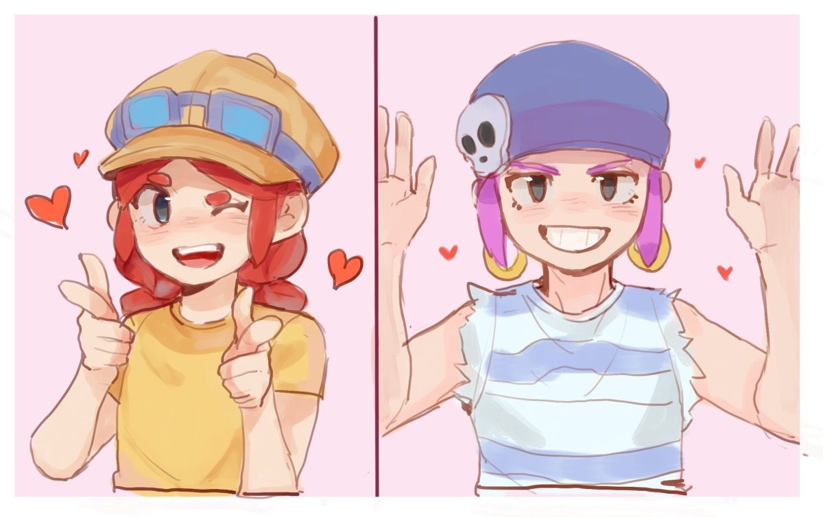 Brawl Stars любовь Леона и ниты