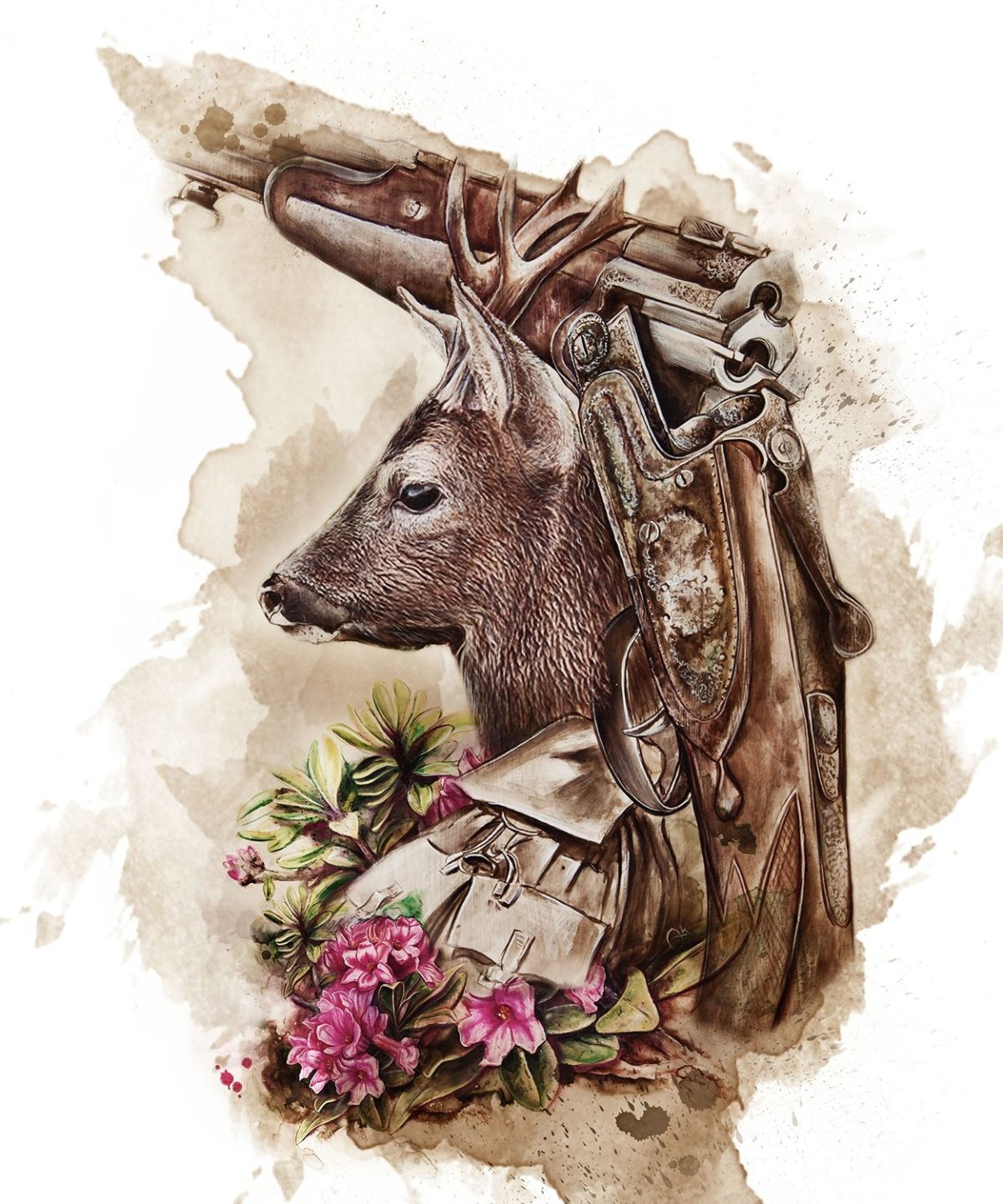 Охотник на закате