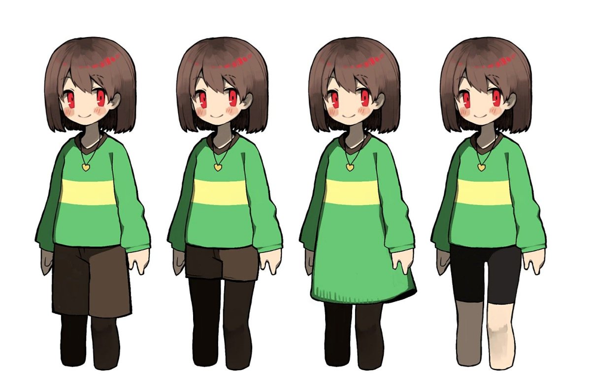 Чара андертейл в полный рост