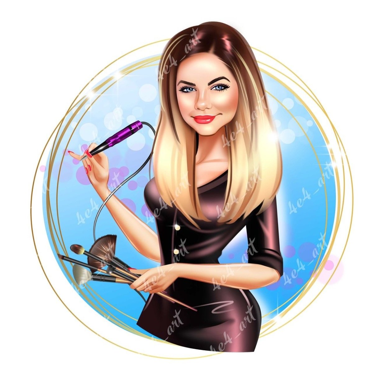 Шарж парикмахер