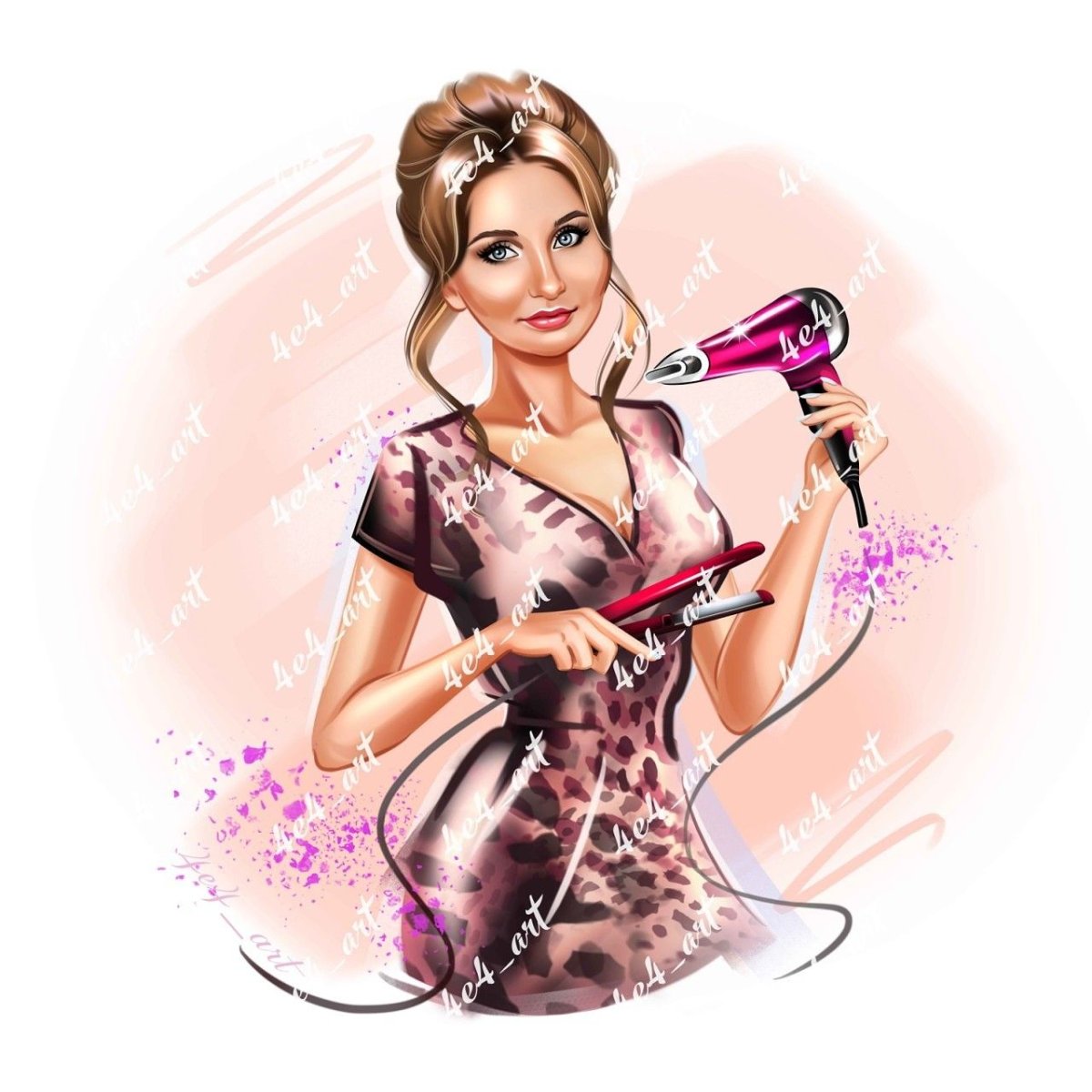 Шарж мастера парикмахера