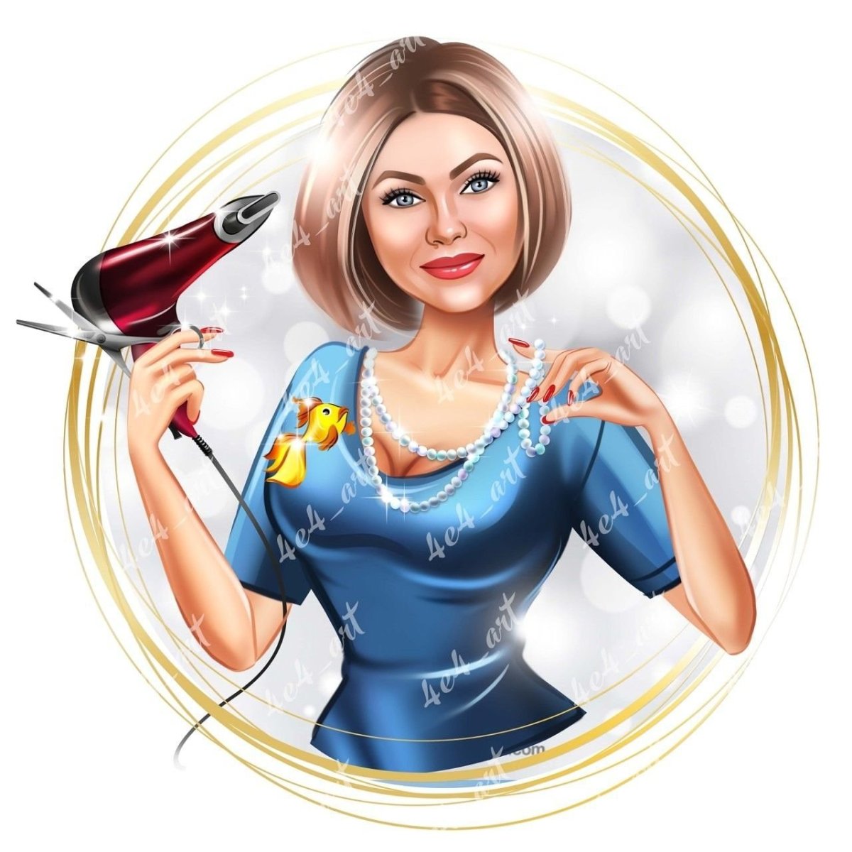 Шарж парикмахер