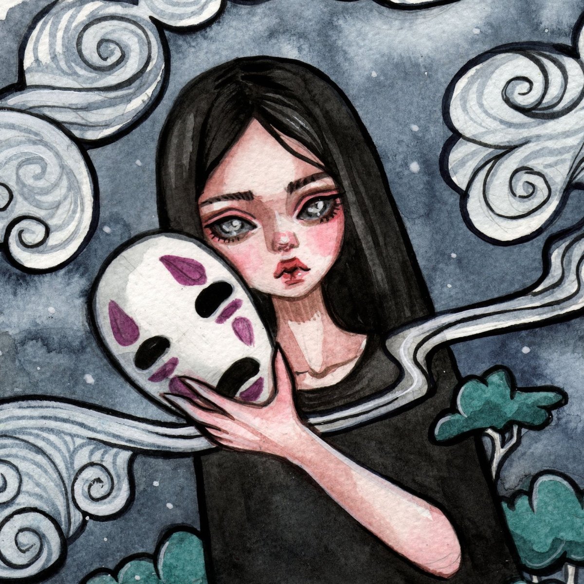 Эстетика аниме арт пин