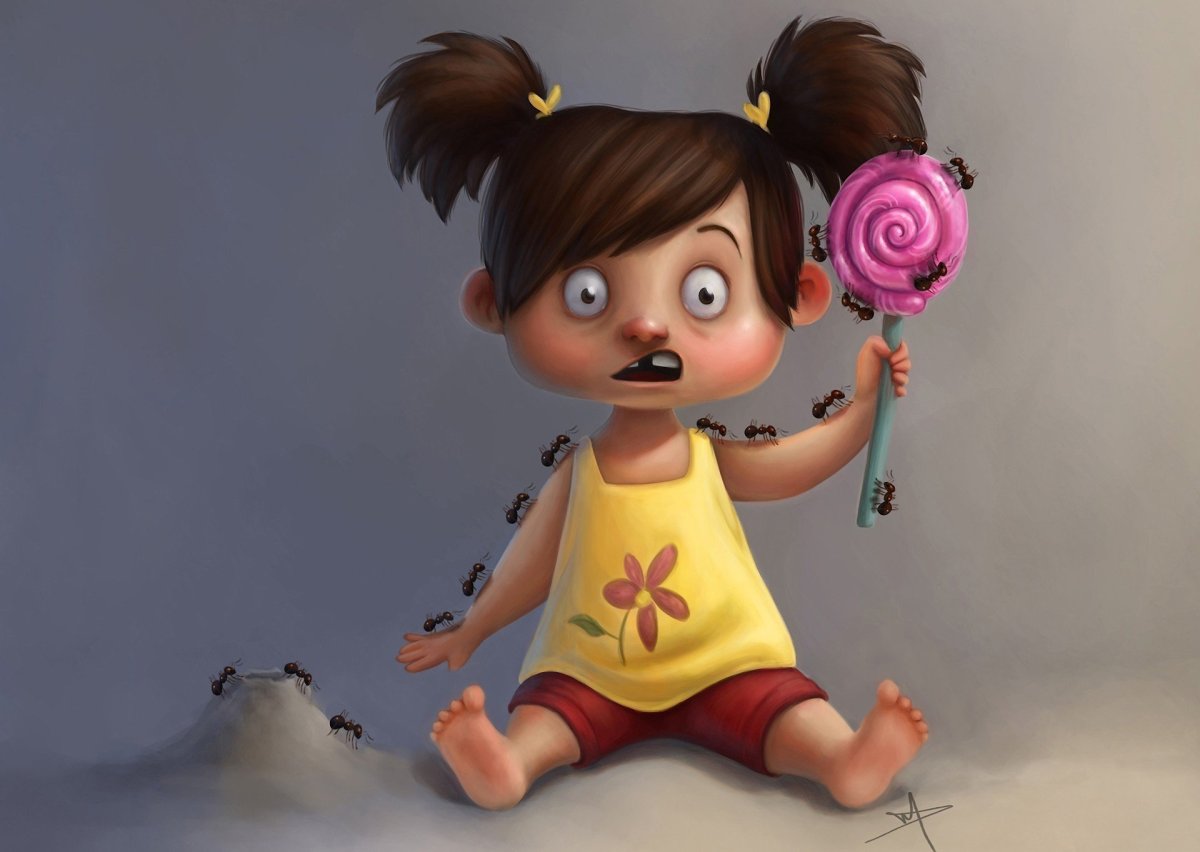 Прикольные мультяшные девочки