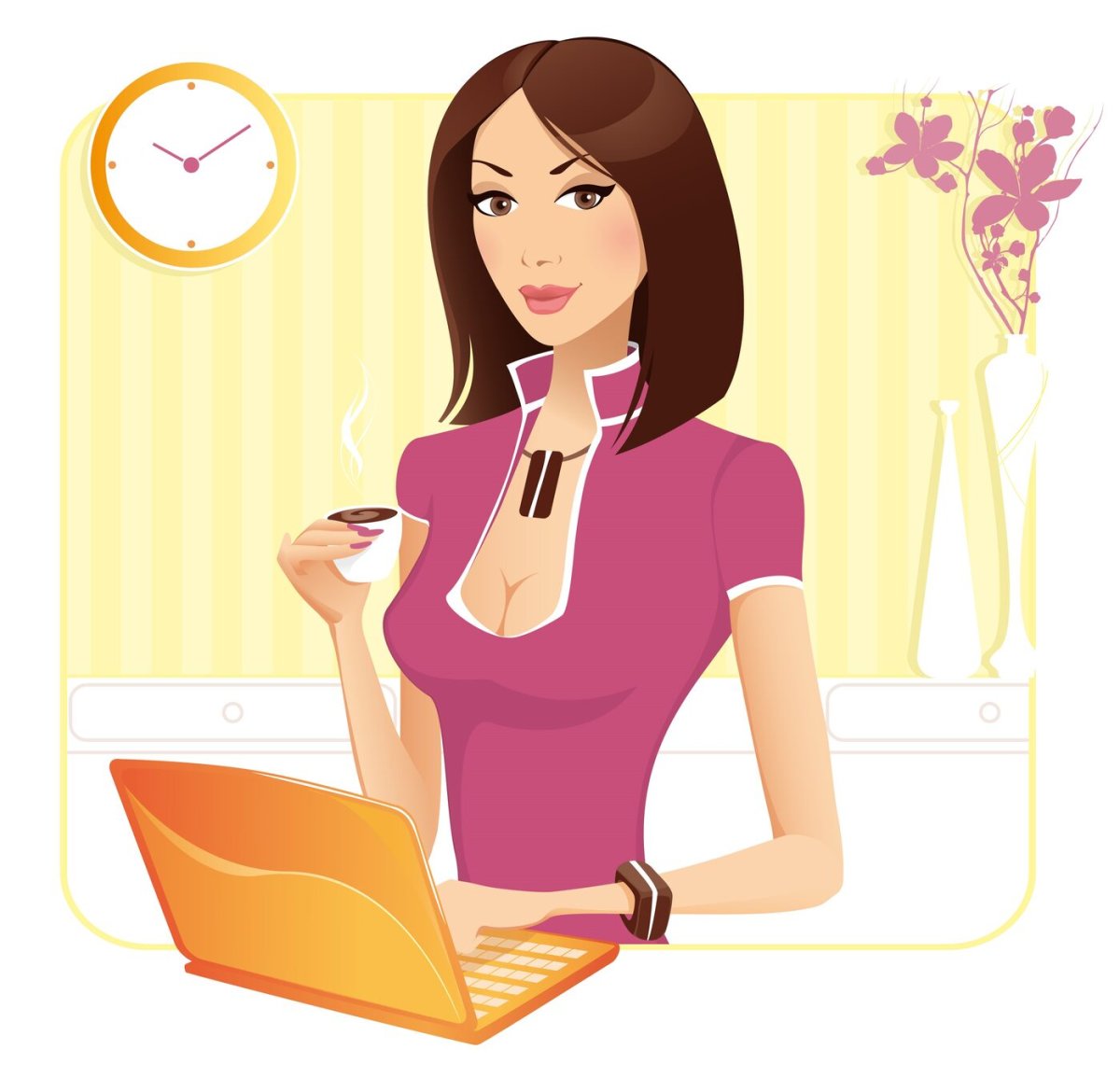 Деловая фотосессия на белом фоне