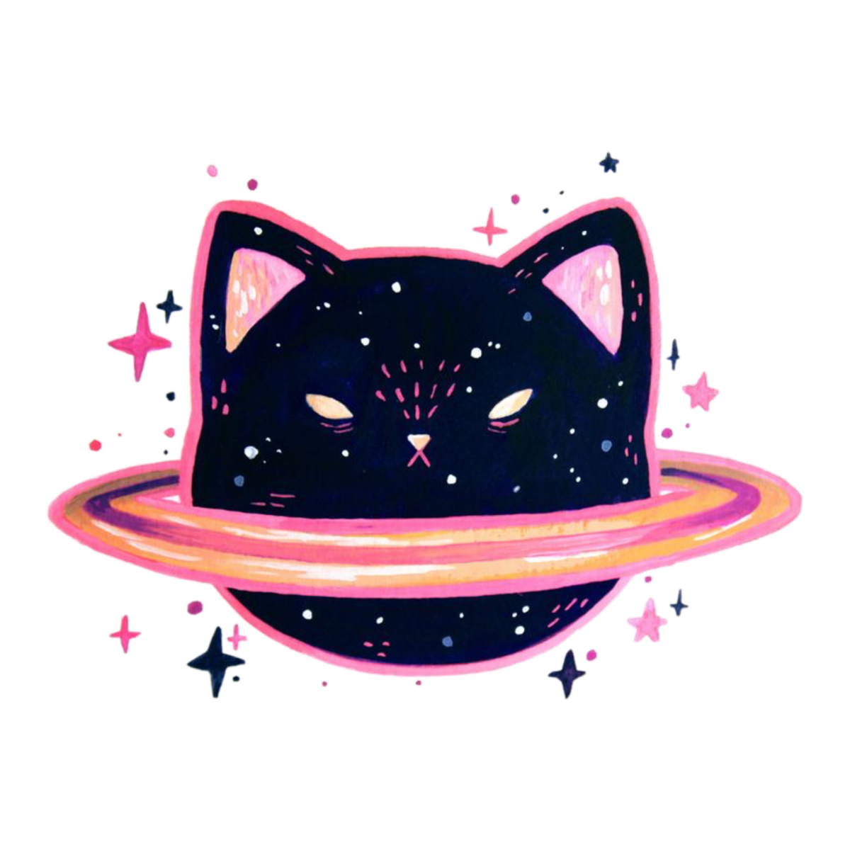 Космический котик арт