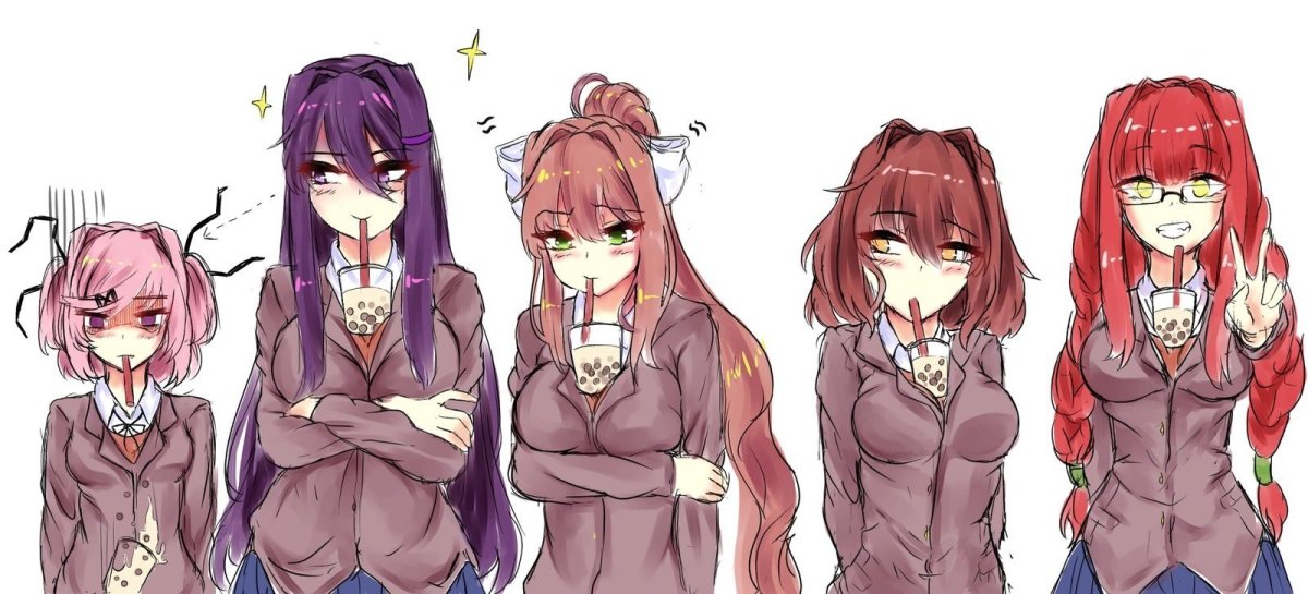 Доки доки Юри и Нацуки любовь 18