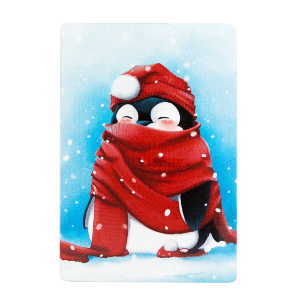 Кот в новогодней шапке