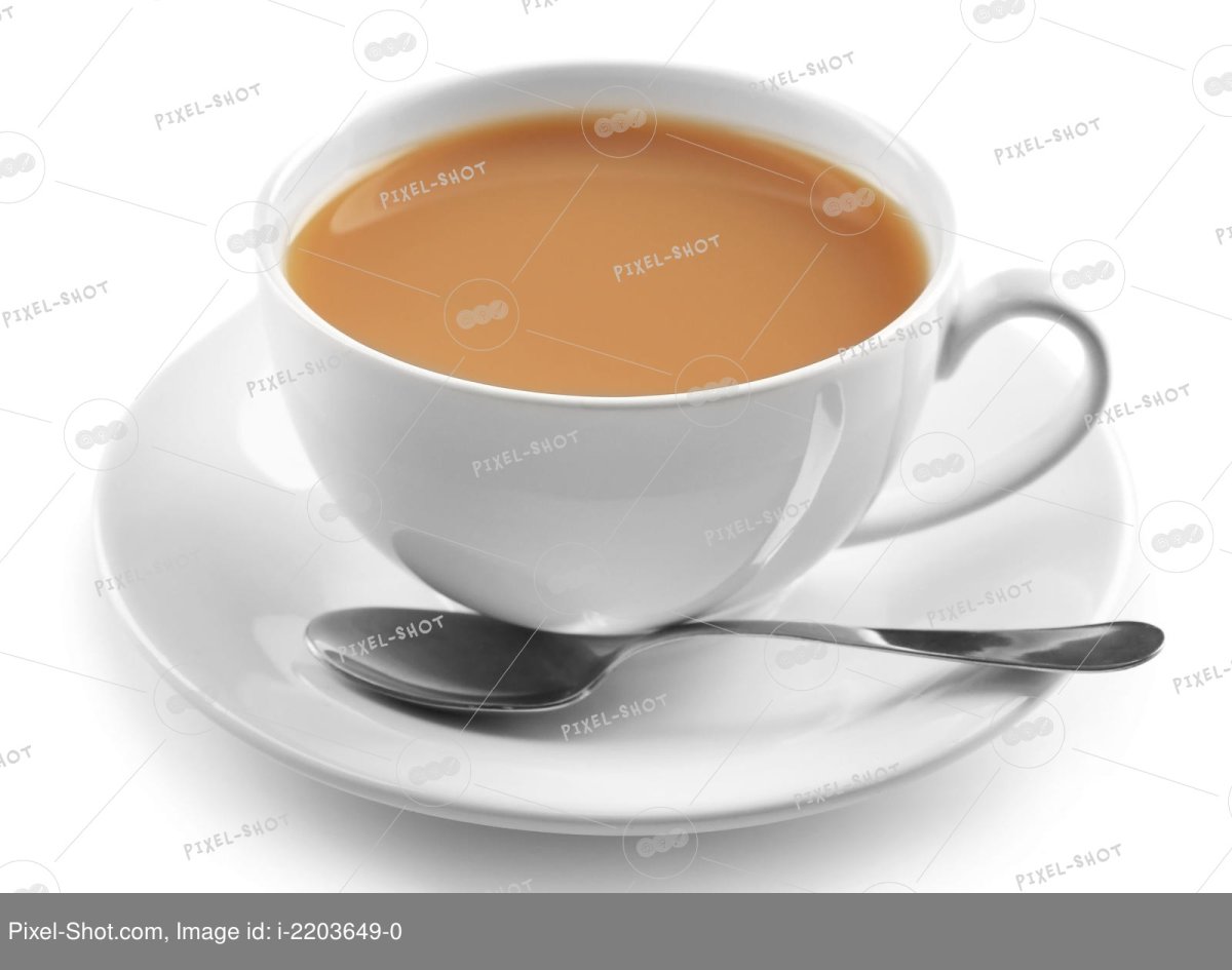 Белый чай с молоком