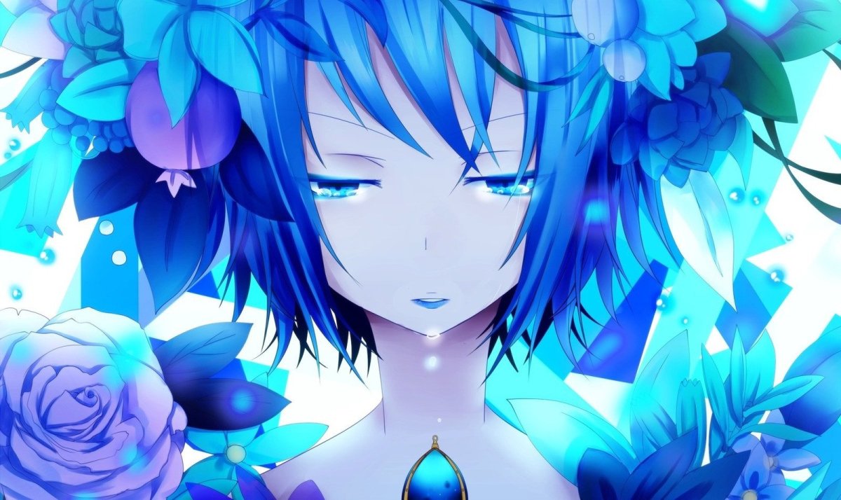 Макияж с синими губами