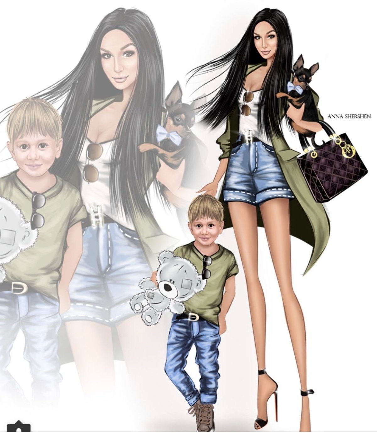 Anastasia kosyanova иллюстрации mom