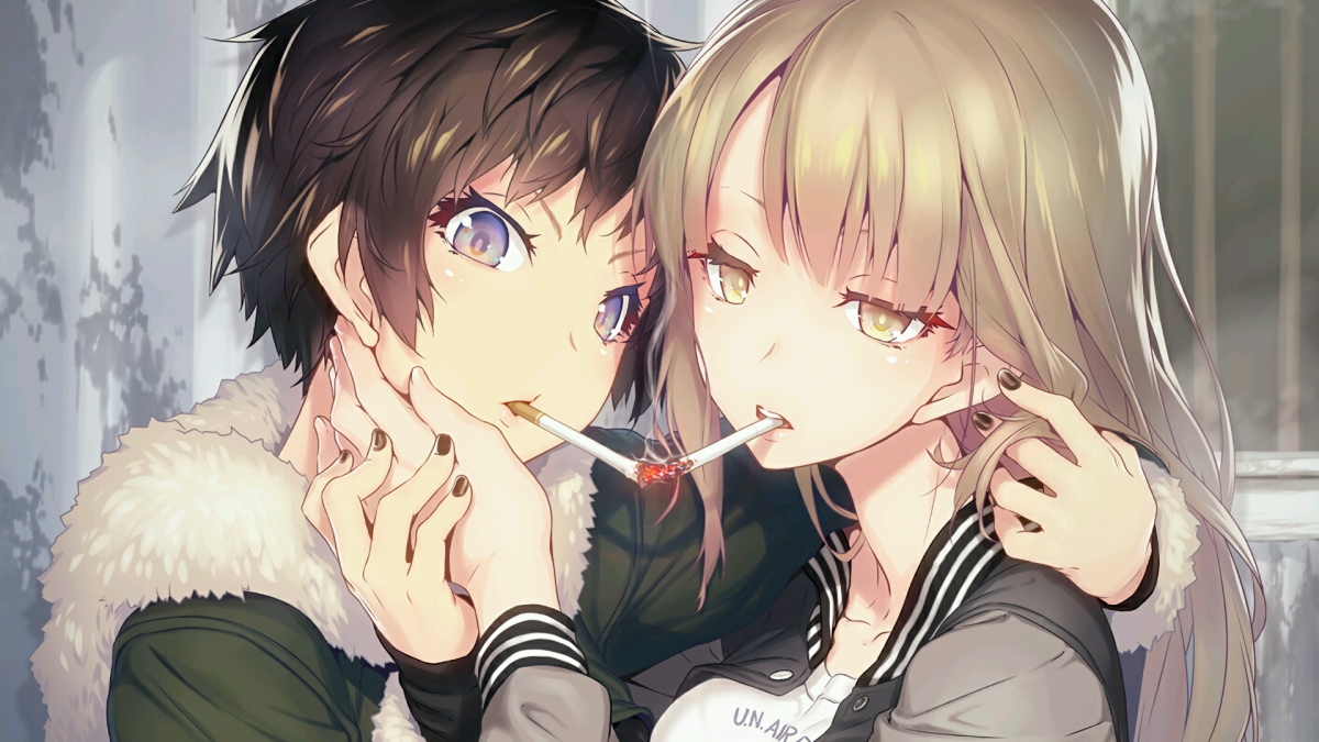 Аниме девушка в костюме медведя