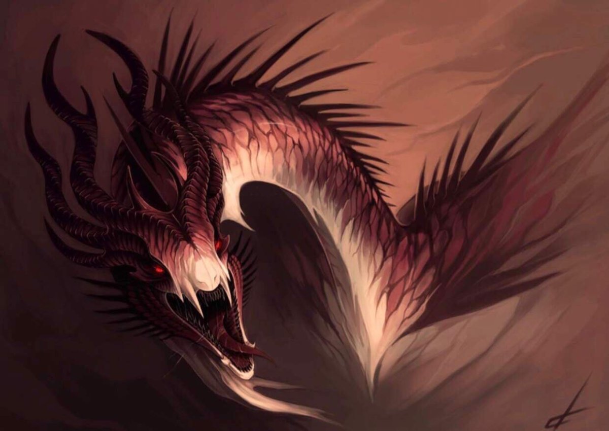 Красивая морда дракона