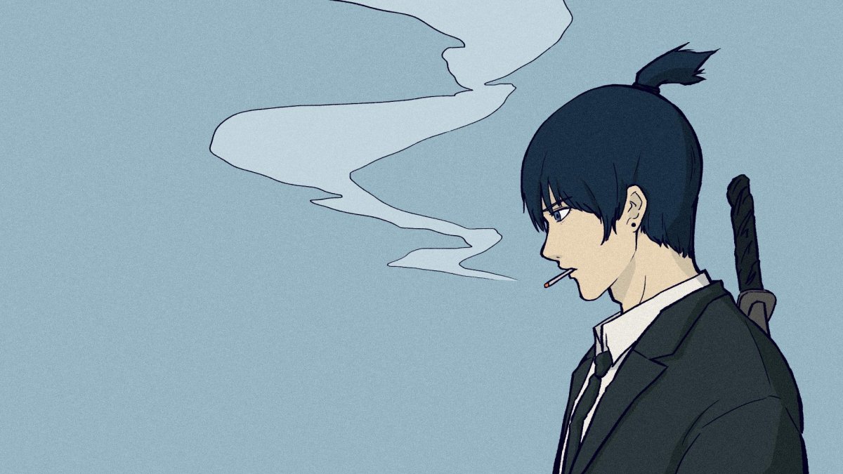 Человек бензопила Пауэр Манга