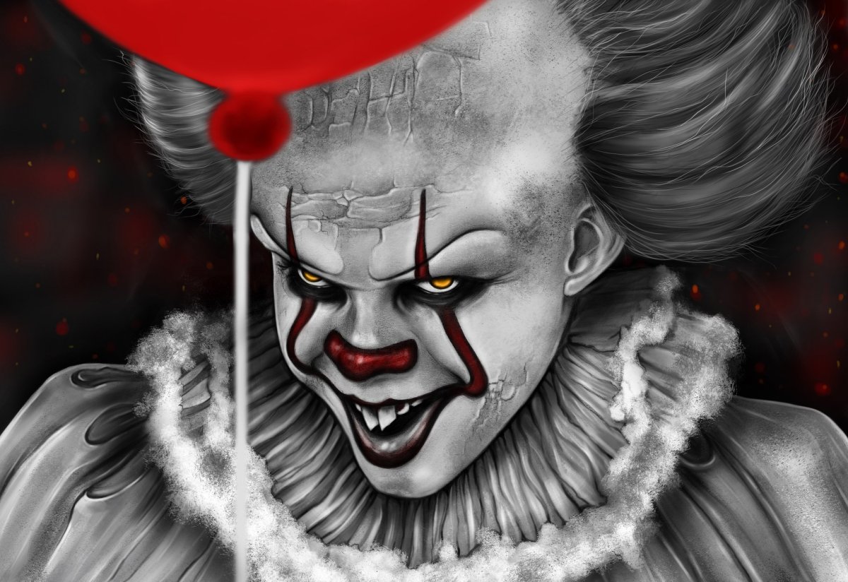 Клоун ПЕННИВАЙЗ 2017 арт страшный