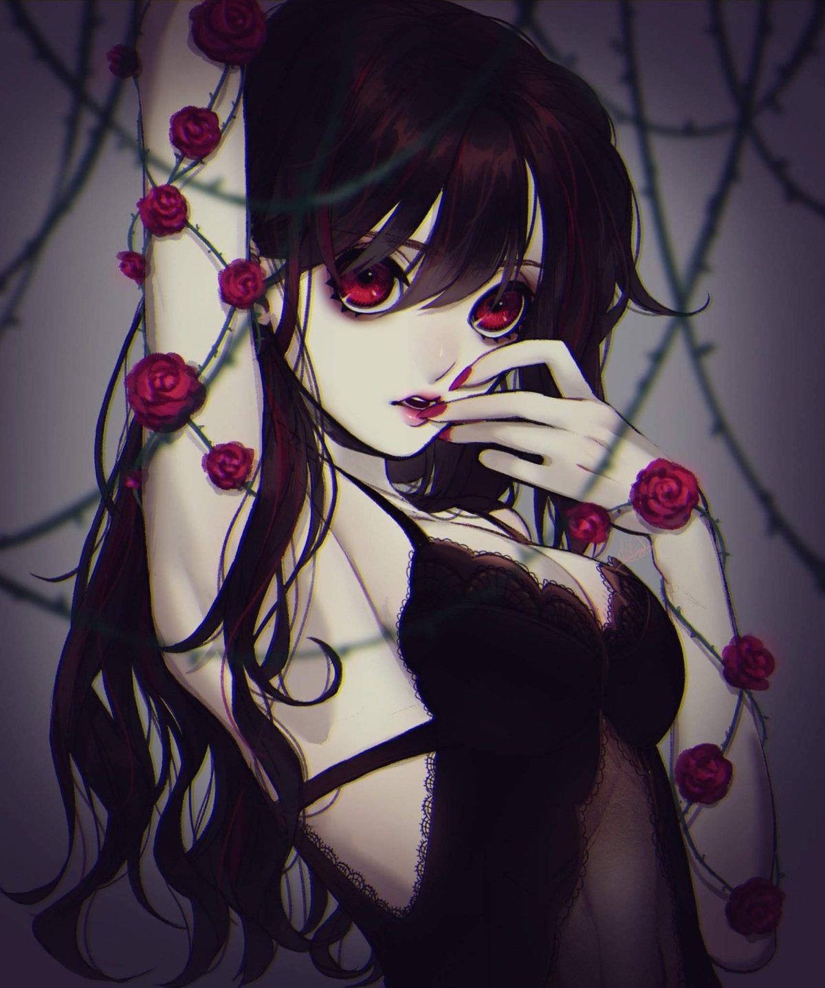 Милые девочки с черными волосами